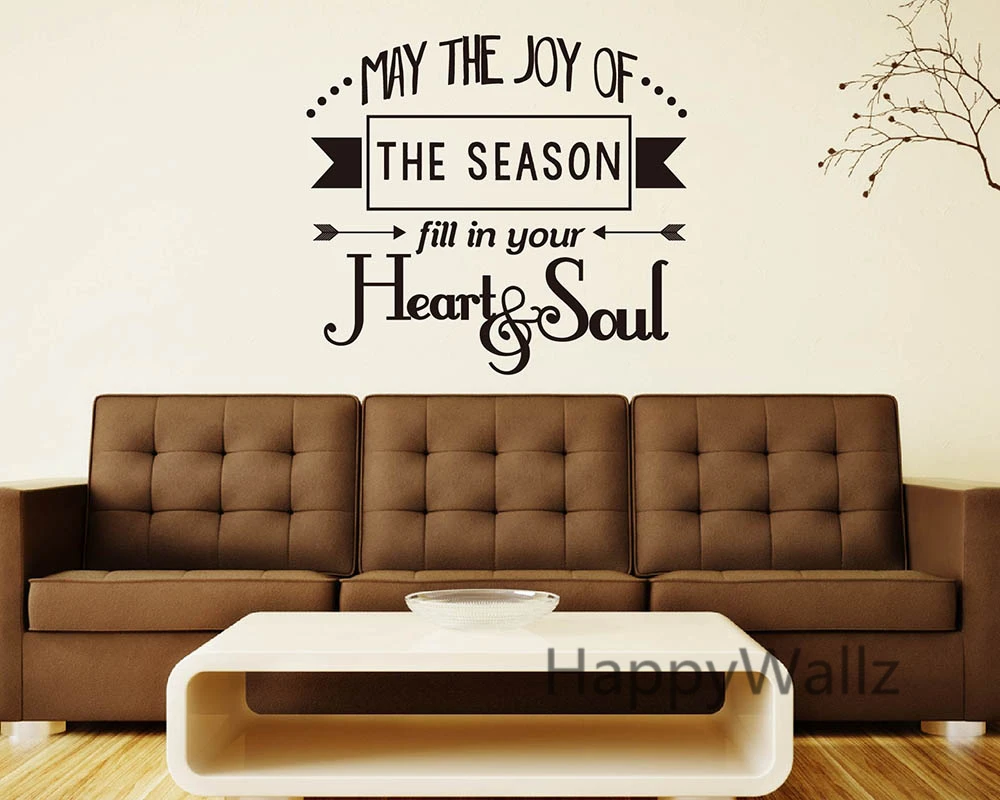 Aliexpress Buy Love Quote Wall Sticker May The Joy The Aliexpress Buy Love Quote Wall Sticker May The Joy The Season Fill In Your Heart & Soul Quote Vinyl Love Quotes Custom Colors Wall Decal Q65 from