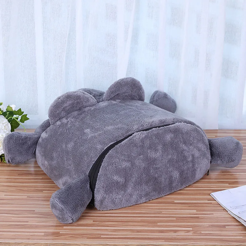 Серый Мышь Форма Cat Кровати теплый Кошкин дом животных Pet серый спальный мешок