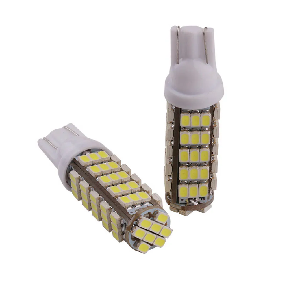 YSY, 50 шт в наборе, 168 192 W5W T10 DC12V белый T10 68 светодиодный 68smd 1206 68 SMD светодиодный авто лампы светодиодные сигнальные лампы белого цвета
