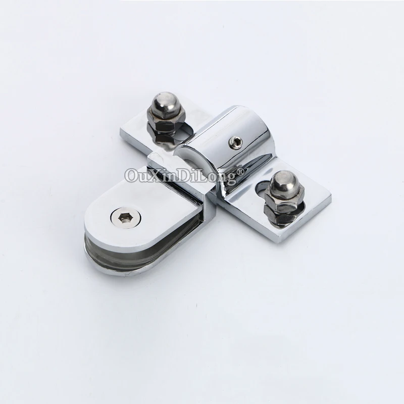 Brand New 4PCS Zinc Alloy/Stainless Steel Shower Glass Clamps Clips