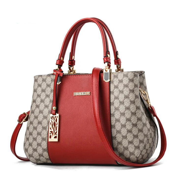 Pata Flores Lujo Bolsa rojo Gallo Patchwork Causal Bolsas De Pata Flores Lujo Bolsa rojo Gallo Patchwork Causal Bolsas De