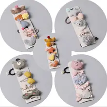  New fashion girls hair accessories Kids cartoon hair clip barrette elastic hair ties rubber band head bands toddlers headwear  