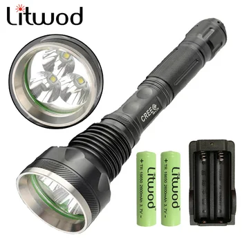 

Led Flashlight Torch Chips Litwod 6 Hour 3 Pcs Xm 2 18650 Battery Xhp70 Shock Resistant,Hard Light Bulbs T6 Zoom In Or Out