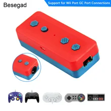 Besegad 3 в 1 беспроводной адаптер конвертер с турбо-экраном функция захвата для переключателя NAND Gamecube wii контроллер NES