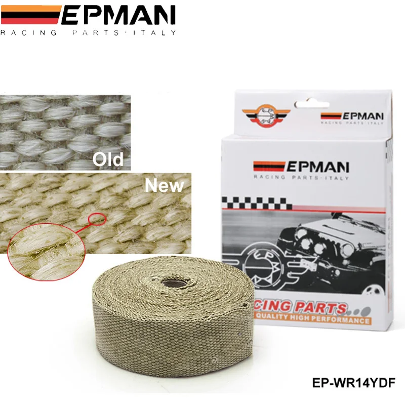 PERFORMANCE THERMAL HEAT MANIFOLD EXHAUST SYSTEM WRAP BROWN 2" wide  x 10meter long EP-WR14YDF