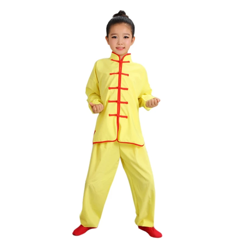 New Wushu Costume Children Chinese Traditional Clothing Kids Martial Arts Uniform Kung Fu Suit Girls Boys Stage Performance Set