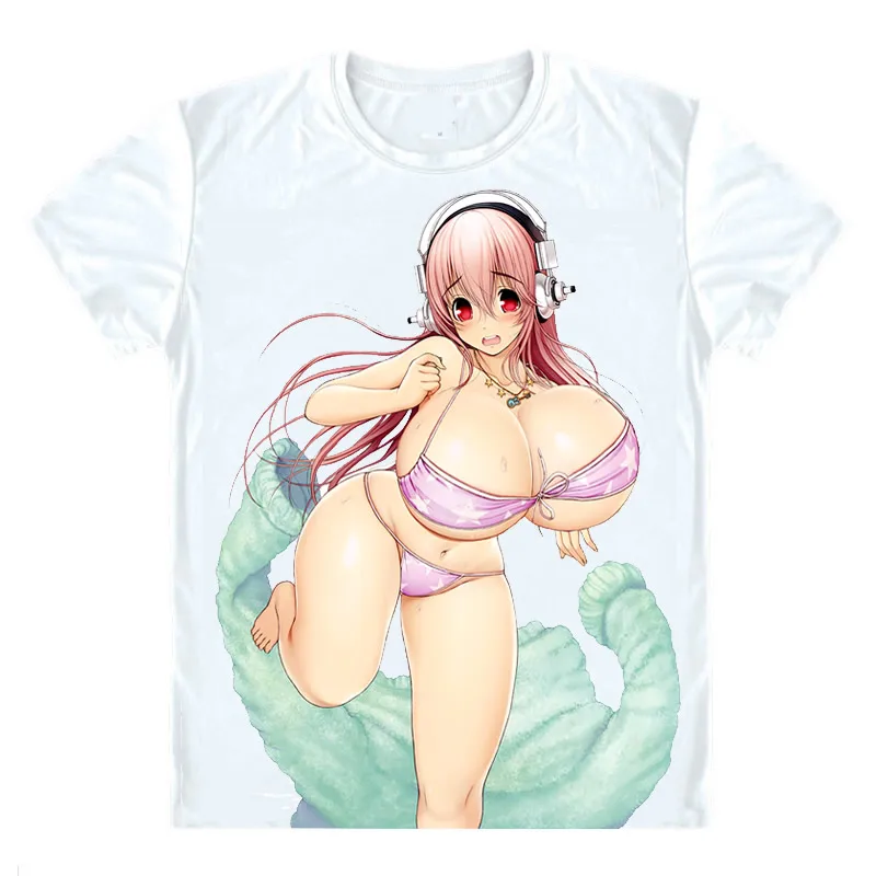 Style 2 Футболки SoniAni Super Sonico, футболки с коротким рукавом, Аниме Манга, Supa Soniko SoniComi, Sonico SoniKoma, сексуальное бикини для костюмированной вечеринки - Цвет: Style 2