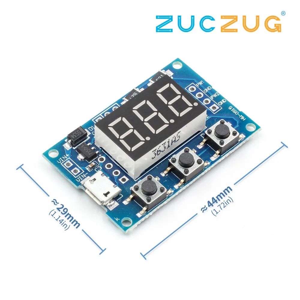 

Micro USB DC 2CH Adjustable PWM Signal Generator Duty Cycle Pulse Frequency Module Digital LED Display Tube DC 5V 12V 24V DIY