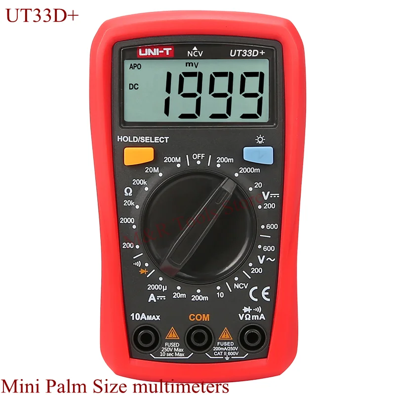 Uni-t UT33D+ Palm Size Multimeter