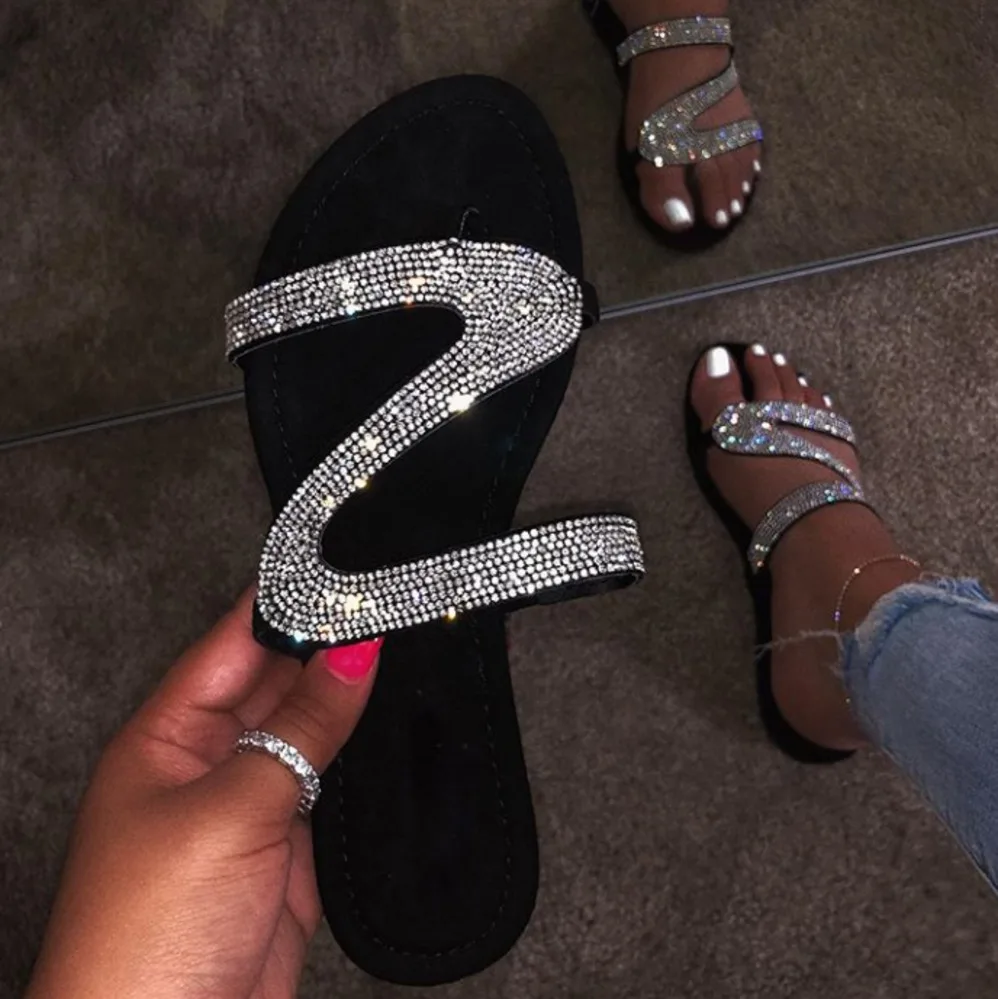 

Summer Flats Mules Lady Sandals Slippers Slip On Open Toe Women Slippers Outdoor Slipper Shoes Woman Slides Snake flip flops