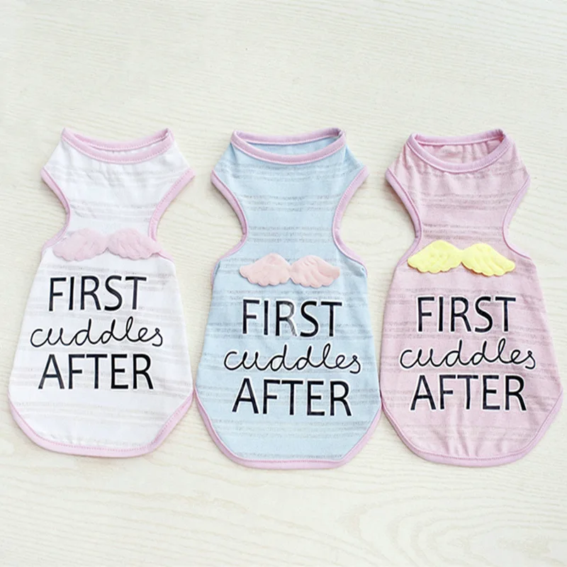 

Spring And Summer New Dog Vest Clothes Angel Cat Wholesale Spot Factory Clothing Pet Wings Dog Shirt Dog Clothes D Summer