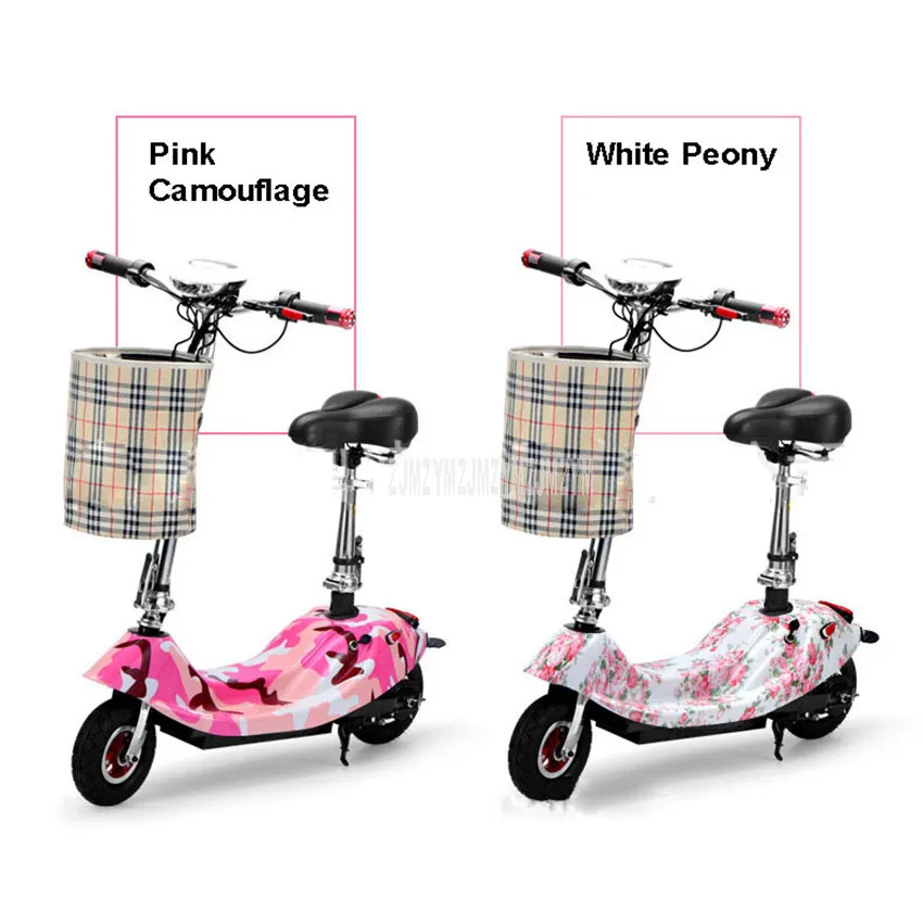 Best Mini Bike Foldable E-bike Adult Electric Bicycle Bike Women Lady Electric Scooter 350W Brush Motor With Seat 24V 8/10AH Battery 4