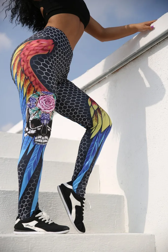 

ZOGAA Cross-border Sizzling Hot Sale Leggings Color Honeycomb Wing Hoe women Breathable Slim Pants