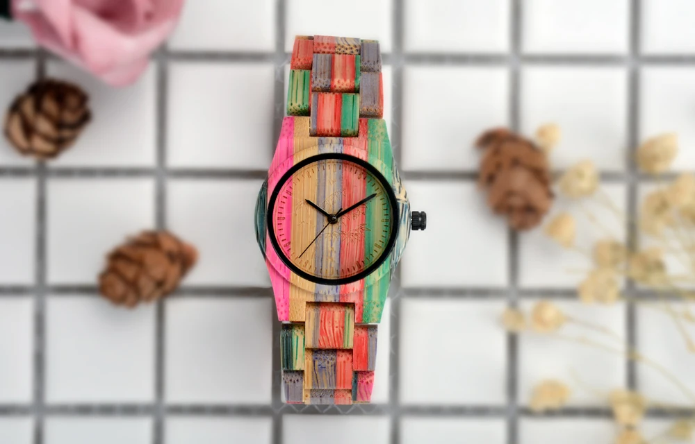 2018 браслет Деревянные часы для женщин Relojes de Madera Mujer Часы стили книги по искусству Роскошные известный