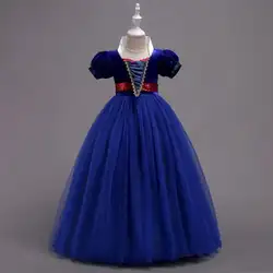 Платье для девочек для платье принцессы для девочек летние платья Дети Косплэй костюм Костюмы детская праздничное платье принцессы
