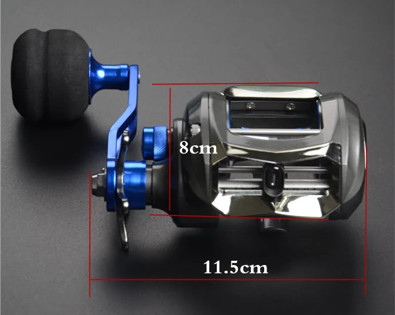 Carretel de Pesca 12 + 1bb Baleia Lenta Agitação Isca Molinete Jig Roda Max Arraste 11kg Barco Engrenagem Relação 7.0: 1 Oi. Tf500 8 Cheap Carretilhas de pesca