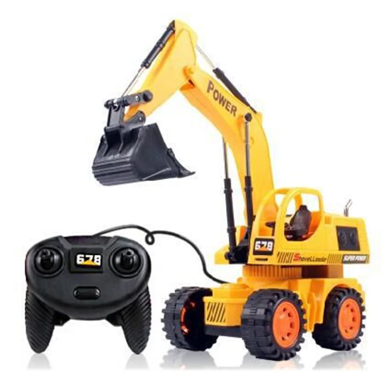 Electric Remote Wireless Excavators Remote Control Hydraulic Excavator Toy Car Children's RC