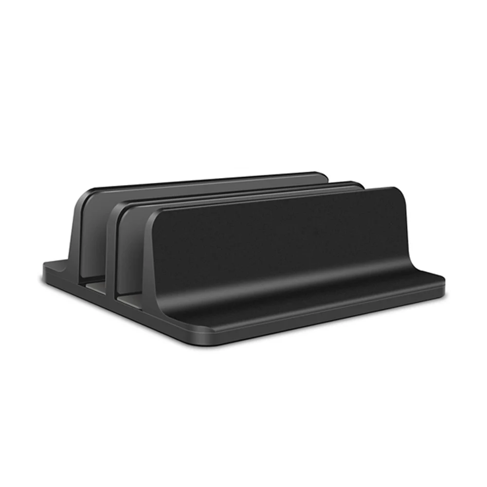 Алюминиевый сплав Вертикальная настольная подставка для ноутбука Регулируемая подставка для ноутбука Macbook Air Pro черный серый серебристый