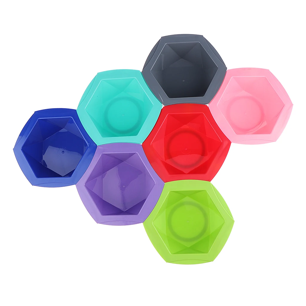 

7 Pieces Salon Pro Hair Color Mixing Bowl for Barbershop Hairdressers DIY Hair Dye Hair Coloring Plastic Bowl