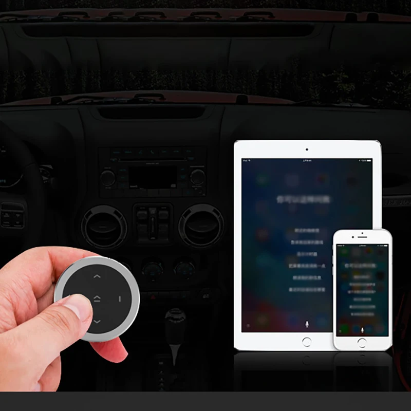 Беспроводной Bluetooth пульт дистанционного управления автомобильный руль мотоцикл велосипед руль медиа Кнопка для iPhone Android телефон