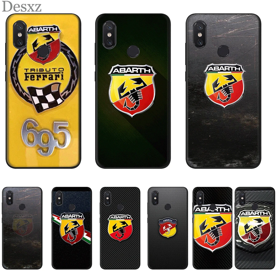 

Desxz Silicone Phone Case For Xiaomi Mi 6 8 9 SE A1 A2 5X 6X MAX 3 Lite Cover Fiat Abarth Logo Bag