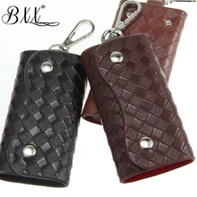 BXX сумка/ унисекс чехол для ключей плетение зернистый ключ посылка для отдыха сплошной цвет оригинальность замок ловля ключ посылка ZC656