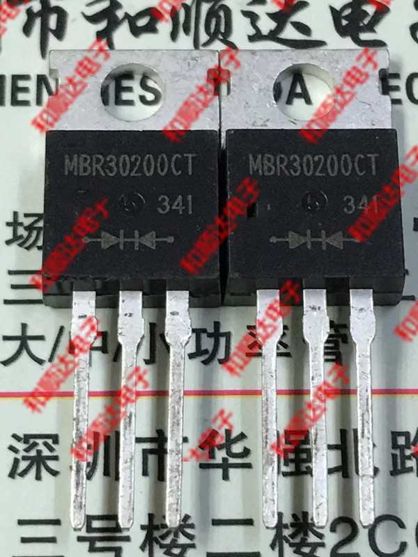 

Free shipping 10pcs/lot MBR30200CT TO-220 200V 30A new original