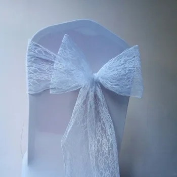 

lace chair sashes weeding decoration for weddings 100pcs/lot Free Shipping