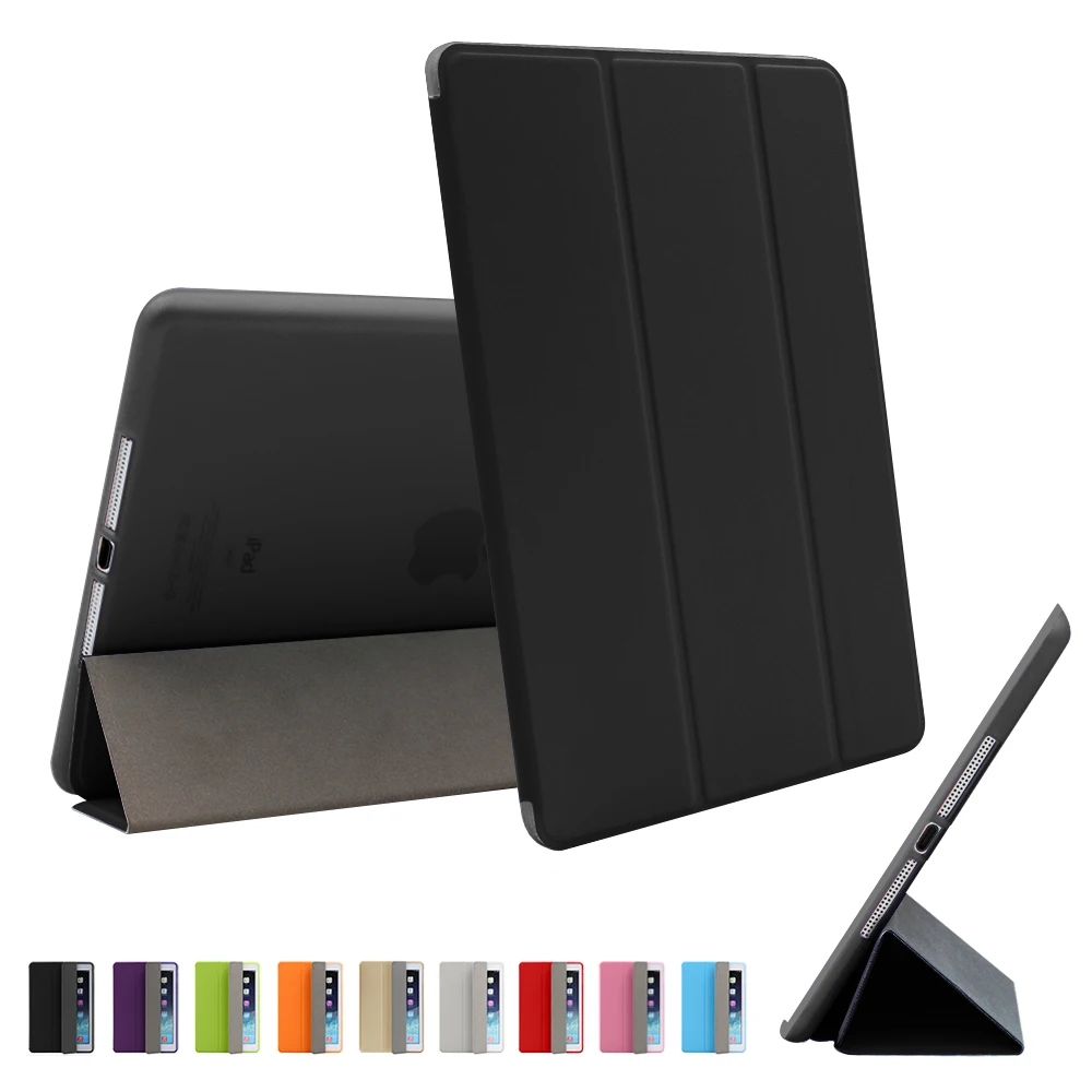 

For iPad Air 2 PU Leather Case with Stand Ultra Thin Magnet Smart Auto Sleep Soft Back Smart Case for iPad Air 2 9.7inch
