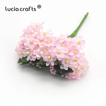 

Lucia crafts Silk Artificial Flower Bouquet Wedding Party Hotel Home Floral Decor 1bundle A0402