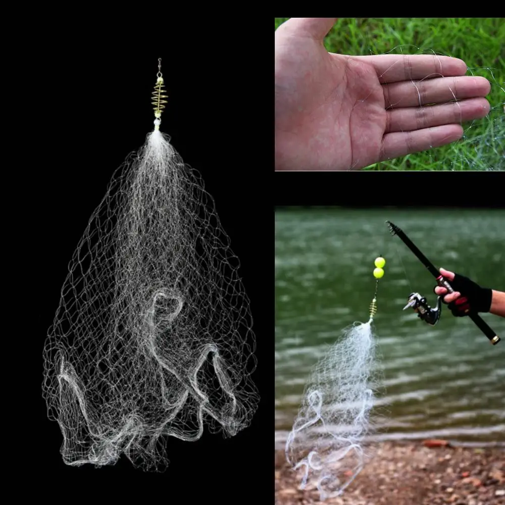 

Copper Spring Shoal Fishing Net with Night Luminous Beads Ball Bearing Solid Ring Fishing Connector Freshwater Fishing Tool