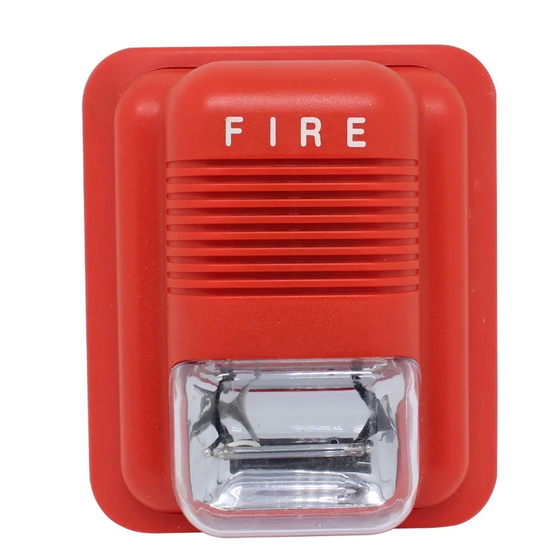 24V wired Flash Light sound Fire alarm Sirenin Alarm Siren from