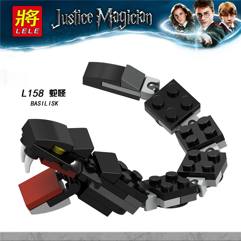 L158 60PCS Строительный блок bricks60pcs L158/L155 basilisk occamy thunderbird thestral детские игрушки образовательные игрушки своими руками для детей - Цвет: L158 60PCS