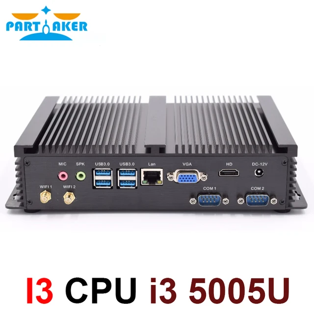 Special Price Fanless Mini PC i3 5005U Industrial Computer 24 Hours Working 2 COM HDMI VGA Dual Display 300M Wifi 4K HD HTPC Special Price Fanless Mini PC i3 5005U Industrial Computer 24 Hours Working 2 COM HDMI VGA Dual Display 300M Wifi 4K HD HTPC