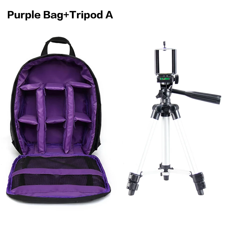 Purple Bag Tripod A Камера рюкзак цифровое видео DSLR сумка для nikon Coolpix S6100 S6200 S6300 S6400 S6500 S6800 S6900 S7000 S80 S8000 S800c - Цвет: Purple Bag Tripod A