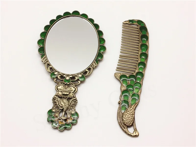 Peacock mirror comb sets (11)