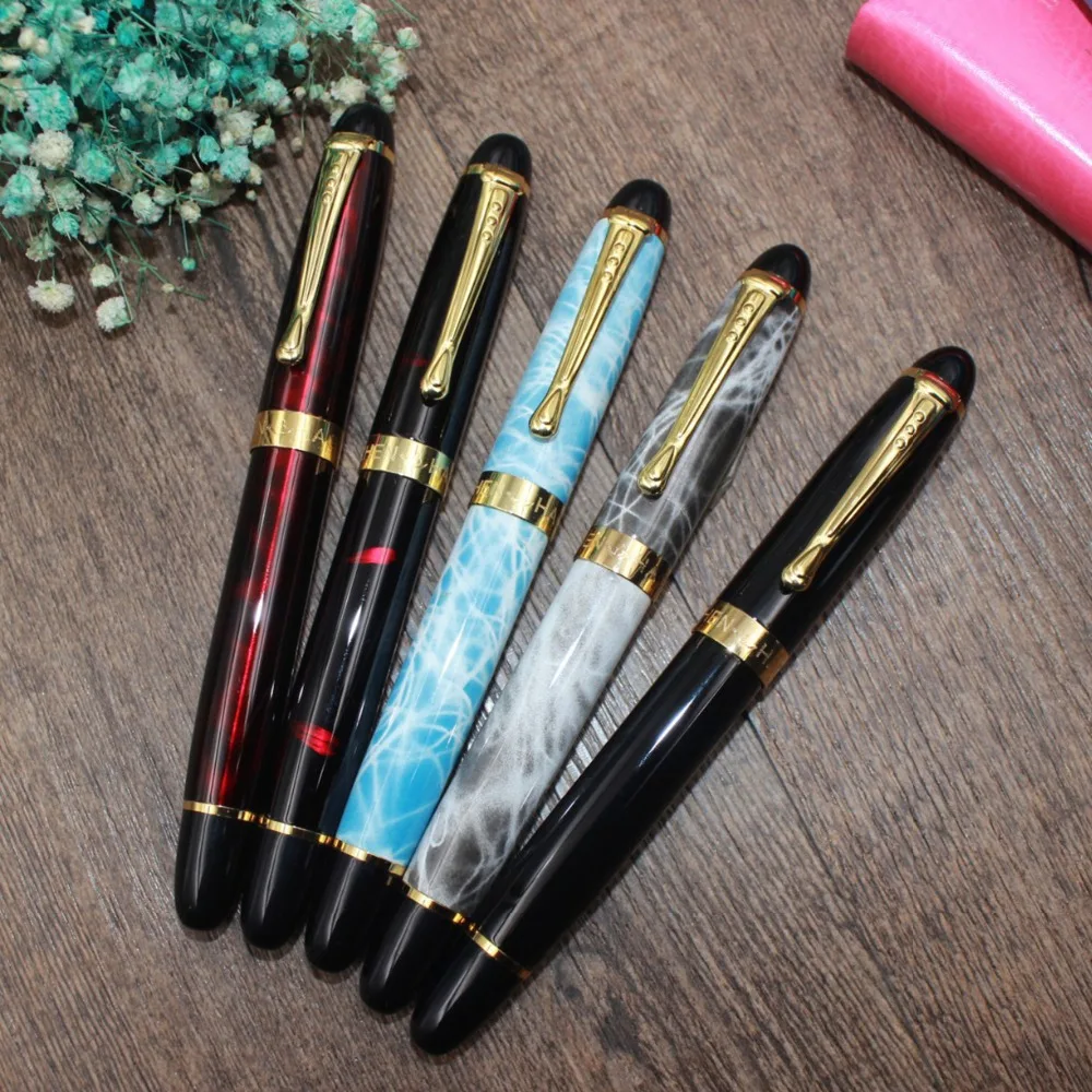 

High quality metal 450 x450 Fountain pen 0.5 Iraurita nib Golden Clip luxury calligraphy ink vintage Caneta writing Office 1G817