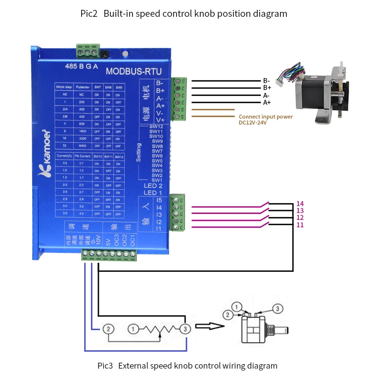 Kamoer MODBUS шаг двигателя перистальтический насос управления Лер для регулировки скорости и управления KHL KDS KCS KAS насос шагового двигателя