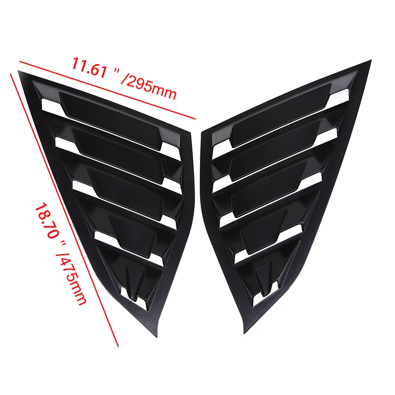 POSSBAY черная Автомобильная наклейка боковые оконные жалюзи колпак воздухозаборника вентиляционное отверстие авто оконная панель Pegatinas для Honda Accord Sedan-подарок