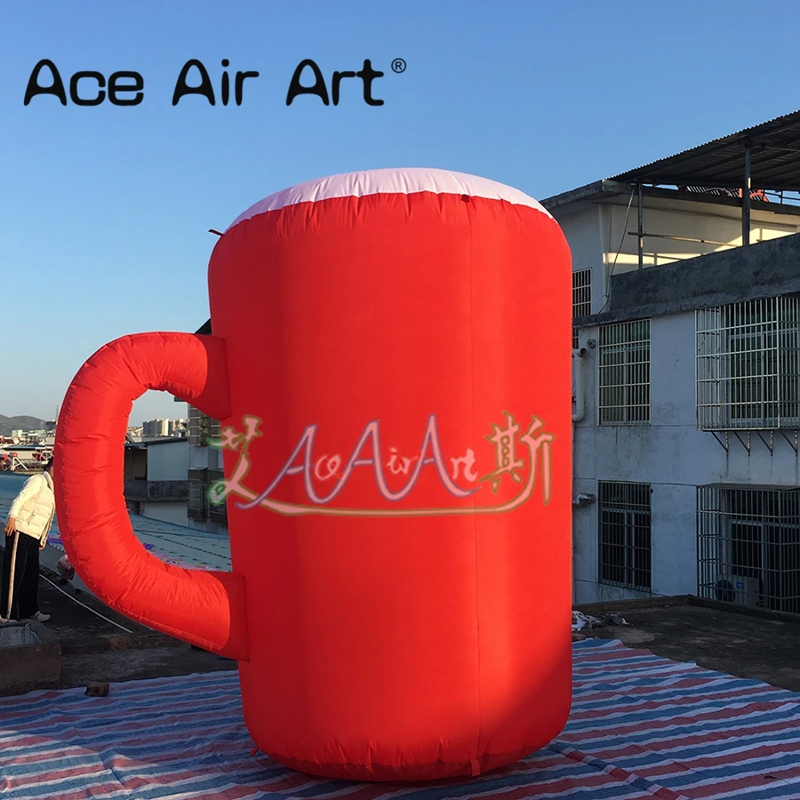 Hot promotional Great Inflatable advertising cup/Beer mug Replica model with blowing