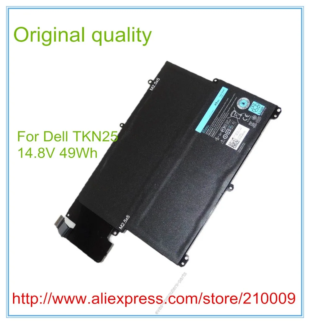

14.8V 49WH original New Laptop Battery TKN25 For 13z-5323 3360 TKN25 V0XTF RU485 0V0XTF