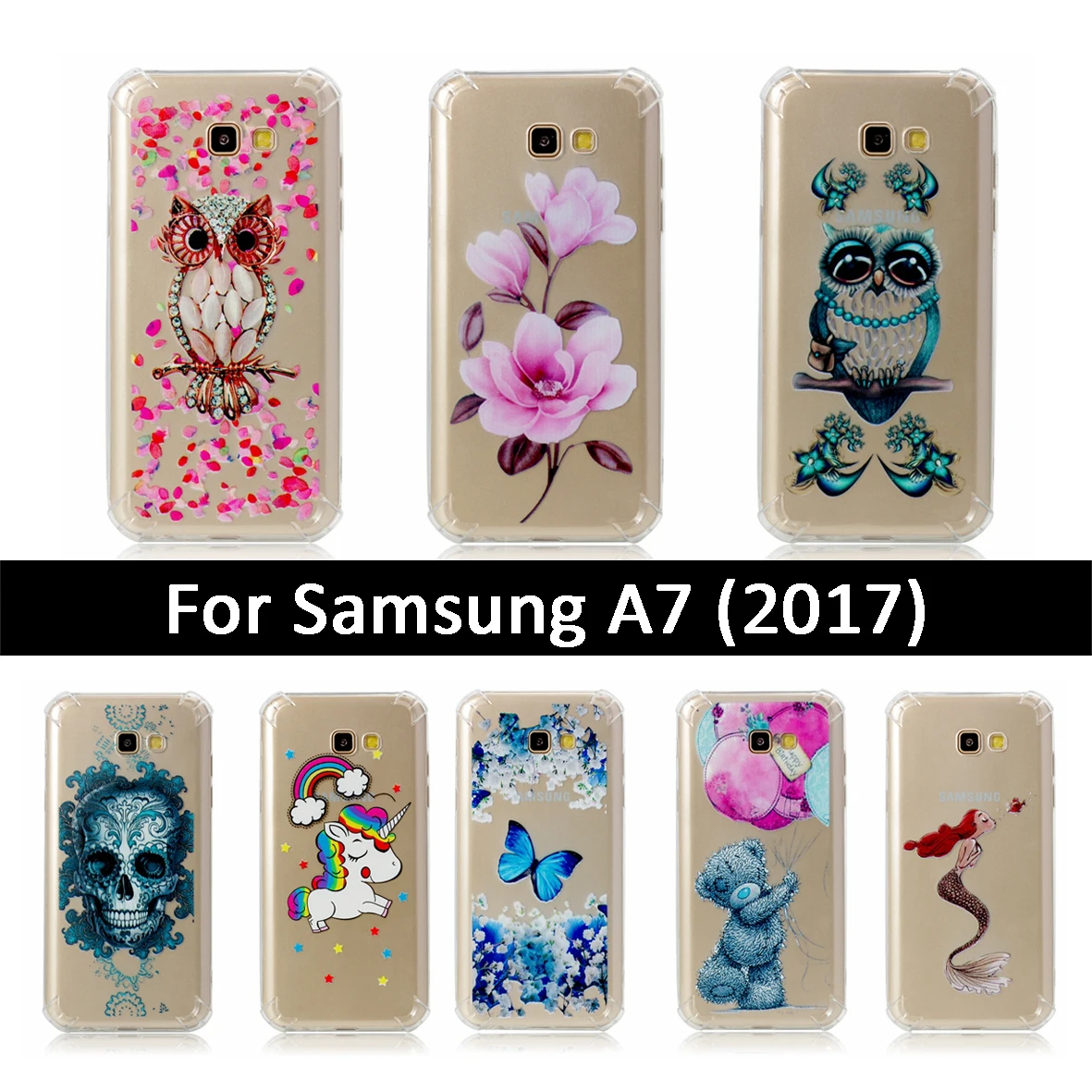 Модный чехол для Samsung Galaxy A7 2017 A720 A720F противоударный телефона A 7 720 720F милые чехлы с