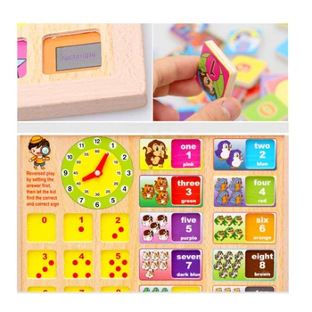

Early Learning Color Match Game Color Cognition Board Montessori Educational Toys For Children Wooden Toy Jigsaw Kids