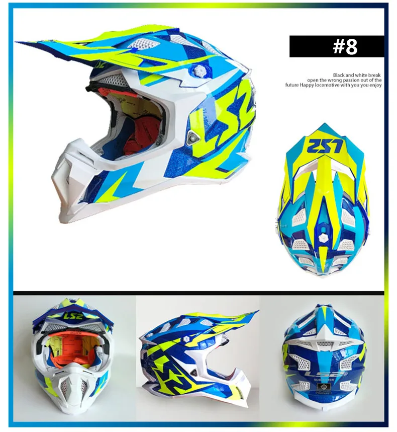 LS2 MX470 subverter шлемы для мотокросса шустрые ATV dirt bike racing enduro casco capacete внедорожный спортивный LS2 мотоциклетный шлем