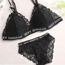 New Low Waist Sexy Letter Print Lace Bra And Panty Set Women Plus Size Lingerie Baby Bras Ladies Pants Female Underwear Sets New Low Waist Sexy Letter Print Lace Bra And Panty Set Women Plus Size Lingerie Baby Bras Ladies Pants Female Underwear Sets