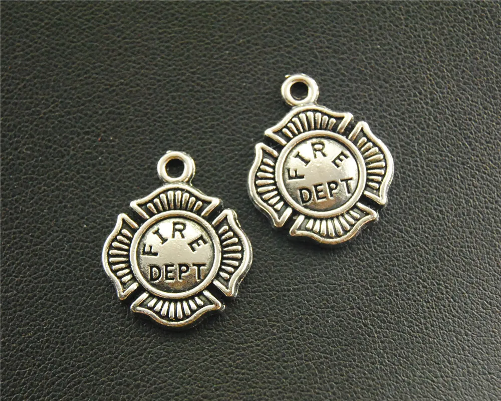 Garantiert Echt 925 Sterling Silber Feuerwehrmann Feuerwehr