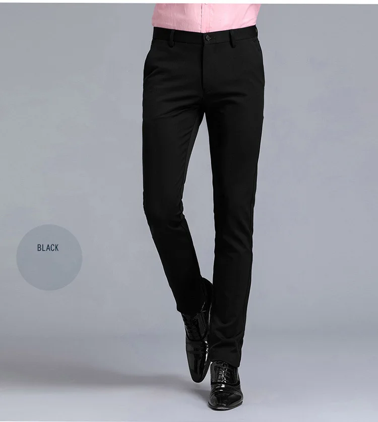 Костюм брюки мужские черные облегающие платья Брюки Офисные Брюки мужские большие размеры деловые классические мужские брюки в деловом стиле мужские брюки