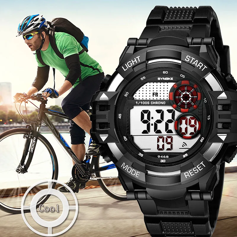 

SYNOKE Watch Men Luxury Waterproof G Sports Watches Shock Army led Digital wrist Stopwatches for male reloj deportivo hombre