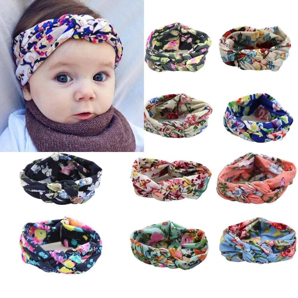 

Baby Girl Elastic Flowers Big Bohemia Headband Girl Headdress baby hair accessories hair bands for women head band