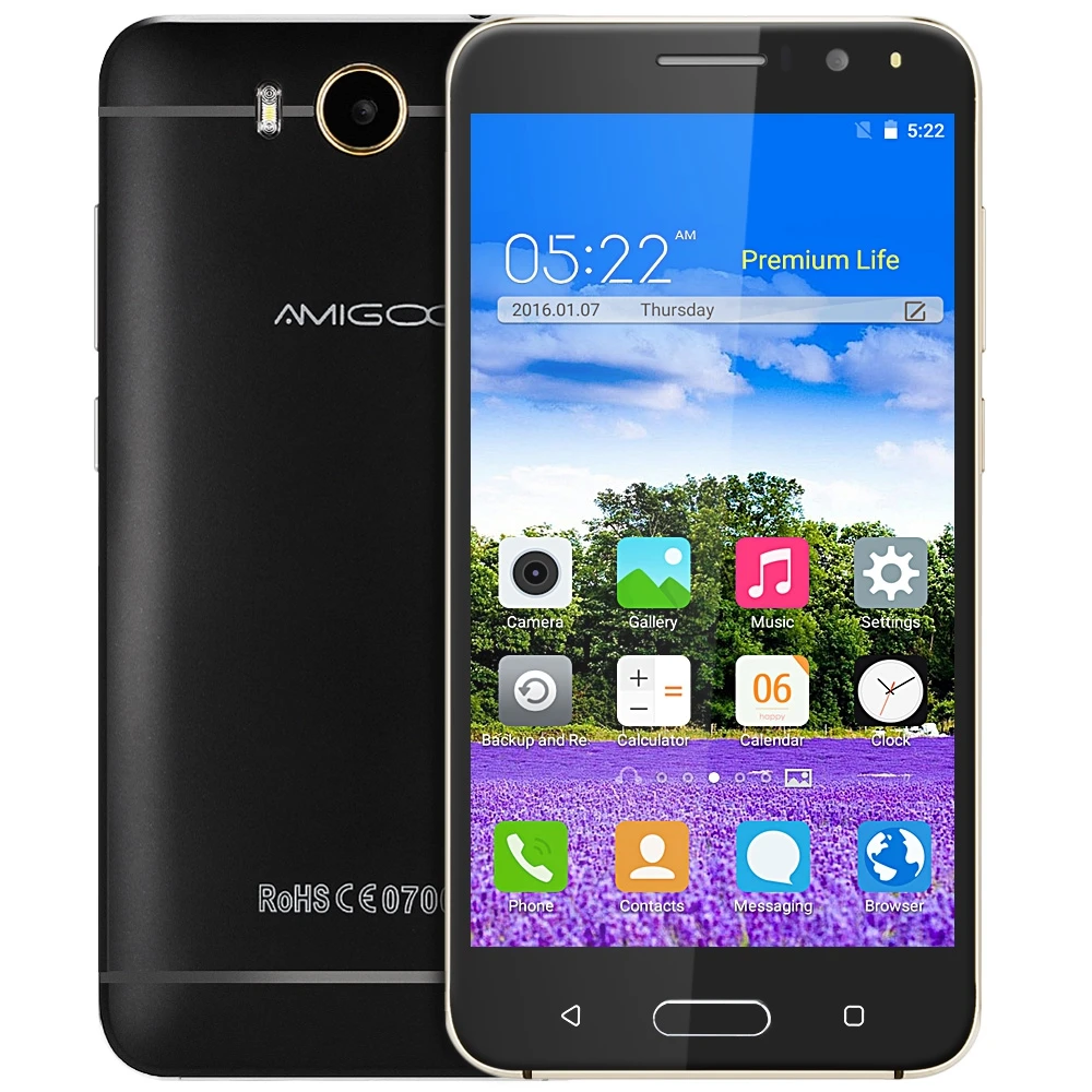 Original AMIGOO X18 3G 5 5 Inch Smart Phone Android 5 1 MTK6580 Quad Core Mobile